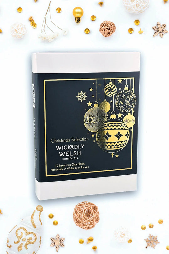Wickedly Welsh Chocolate Christmas Box of 12
