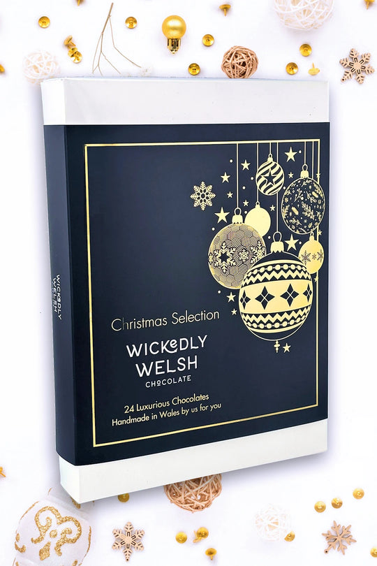 Wickedly Welsh Chocolate Christmas Box of 24