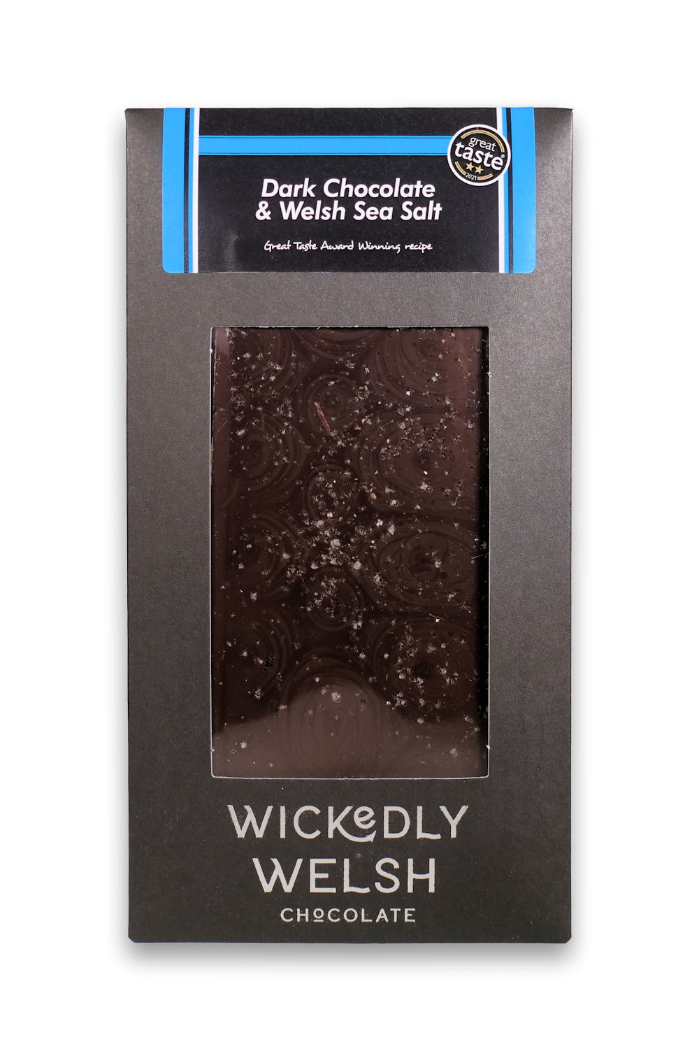 Dark Chocolate & Welsh Sea Salt Bar - Wickedly Welsh Chocolate