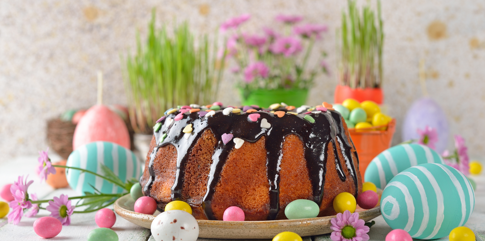 Celebrate Easter with a Spring-Inspired Chocolate Bundt Cake
