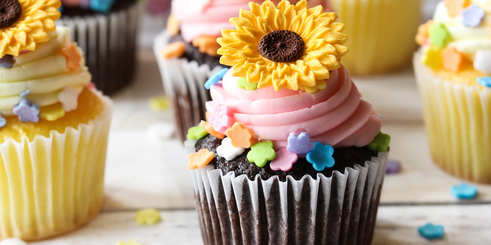 Wickedly Welsh Chocolate Spring Cupcakes