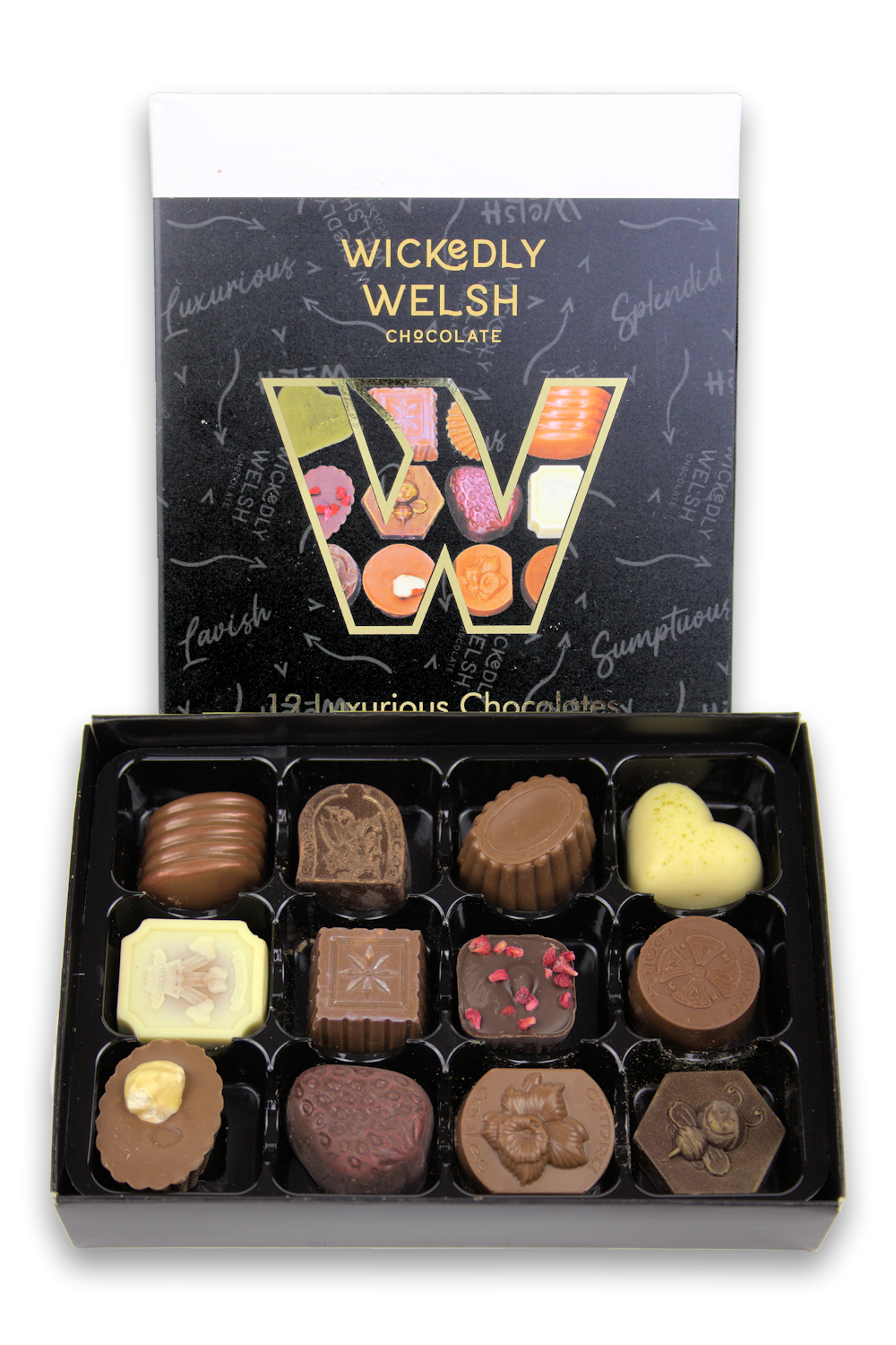 A Box of 12 Sumptuous Chocolates