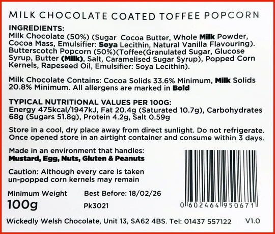 Bryn Pooh - Milk Chocolate Toffee Popcorn