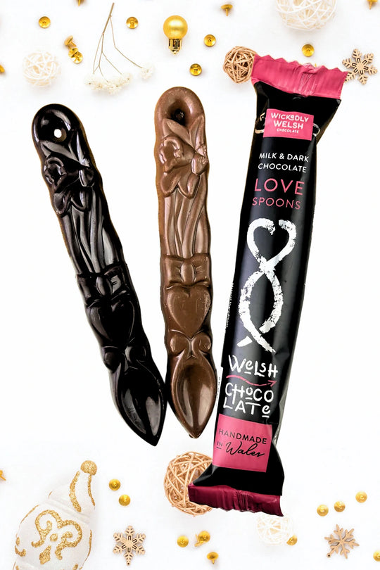 Milk & Dark Chocolate Lovespoons