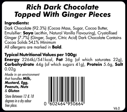 Ginger and Dark Chocolate