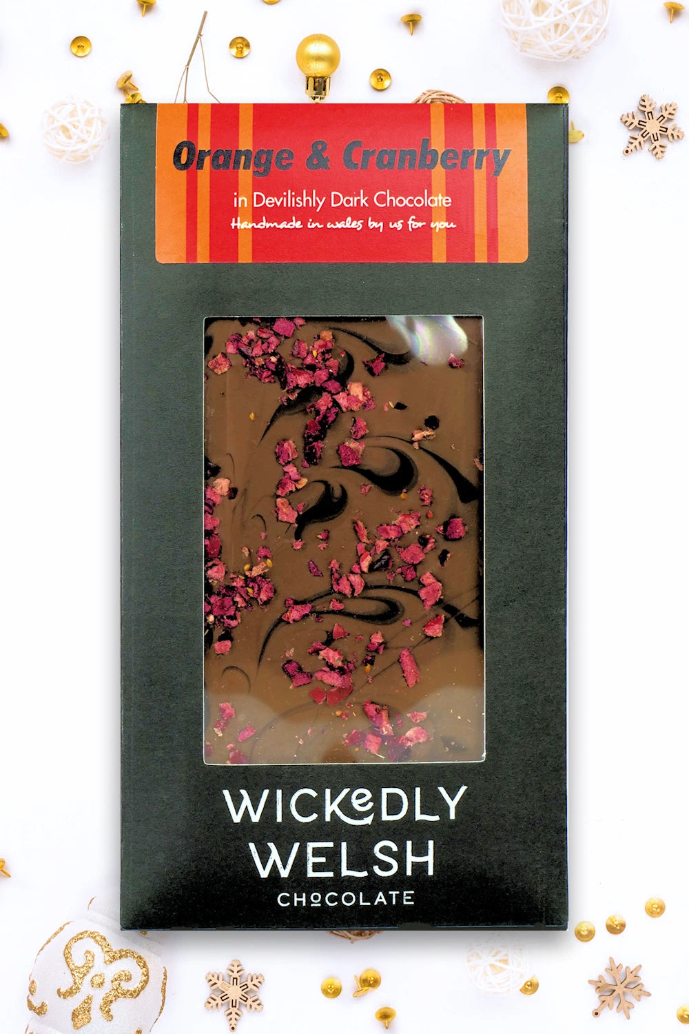 Orange & Cranberry Bar - Wickedly Welsh Chocolate