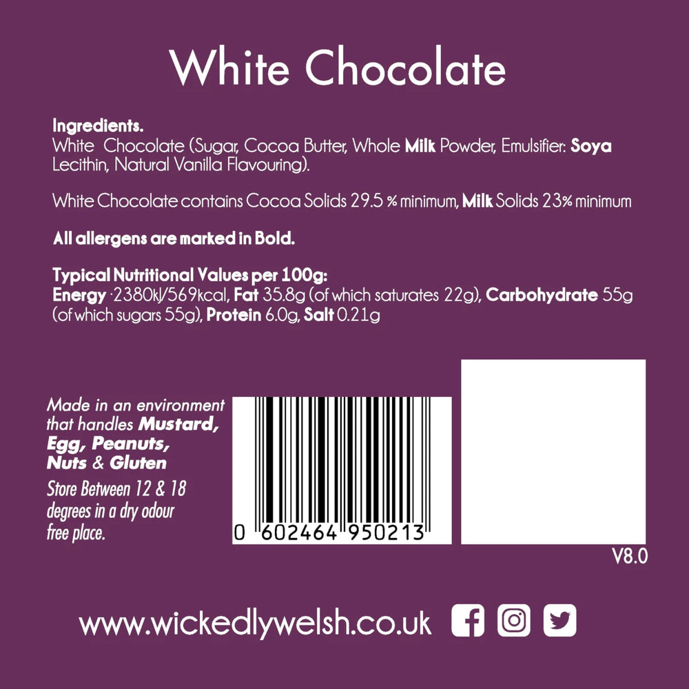 Wickedly White Chocolate Bar