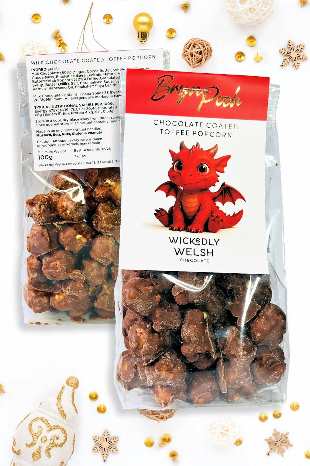 Bryn Pooh - Milk Chocolate Toffee Popcorn