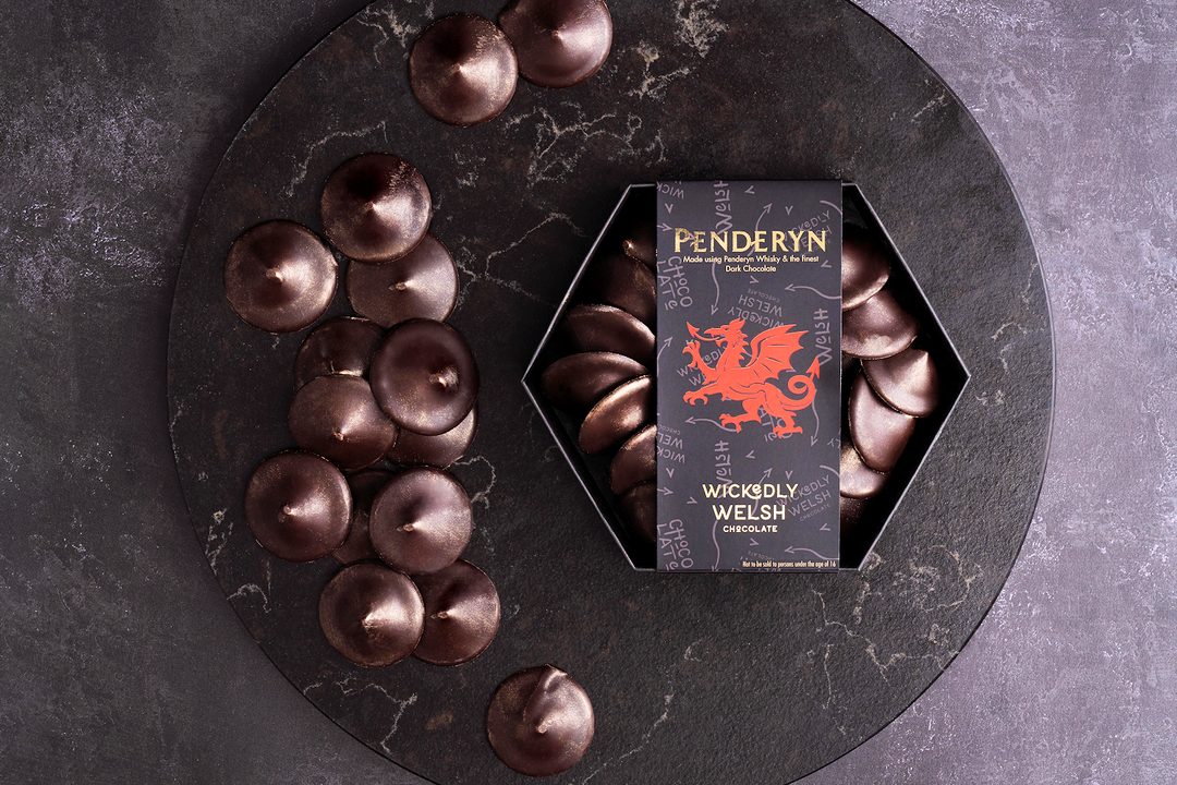 Penderyn Whisky and Dark Chocolate Puddles Deal - Delicious