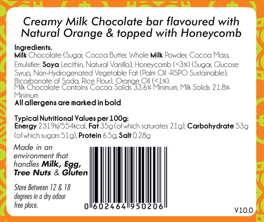 Orange and Honeycomb Bar